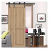 Barn Door Hardware Kit, 10–20 ft Bypass Sliding Hardware for Double Wooden Doors (12.6 ft/384 cm) view 2