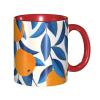 Tropical Orange Coffee Mug, 330 ml Ceramic Tea Cup view 1