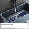 Generic Toilet, Laundry and Utility Sink, Commercial Floor Mop Sink with Casters, Large Freestanding Wash Station view 4