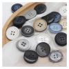 AQXYWQLL 25 mm Fashion Resin Sewing Buttons for Women's Coats, Men's Suits, Cardigans and Sweaters, No. 6 White, 10 pcs view 3