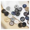 AQXYWQLL 25 mm Fashion Resin Sewing Buttons for Women's Coats, Men's Suits, Cardigans and Sweaters, No. 6 White, 10 pcs view 4