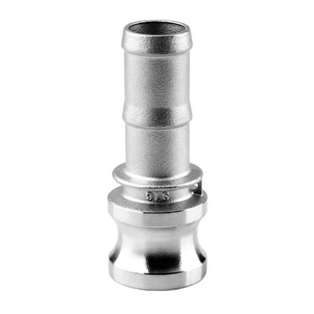 FRAOMHFW 304 Stainless Steel Cam Lock Adapter, BSP Thread, E Type, SUS 304, 1-1/4 in