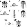 FRAOMHFW 304 Stainless Steel Cam Lock Adapter, BSP Thread, E Type, SUS 304, 1-1/4 in view 2