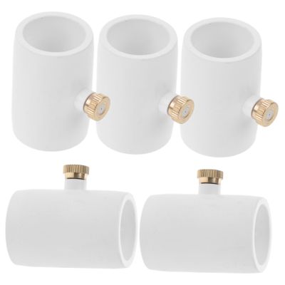 Supvox 5-Piece PVC Misting Nozzle Attachment, 1/2-Inch Male Thread