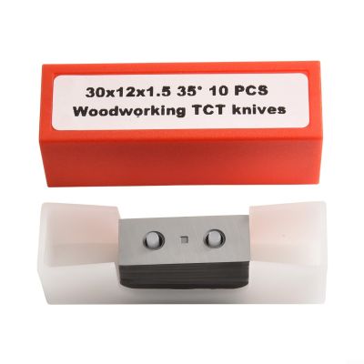 URPIZY 10-Piece Carbide Inserts, 30 x 12 x 1.5 mm, 35° for Woodturning Tools