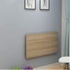 Wall-Mounted Floating Desk, Space-Saving, for Small Spaces (60 x 40 cm), Wood Color view 1
