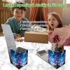 RWUTYTIUL MTG Commander Deck Box, PU Leather Card Storage for 100+ Sleeved Cards, Strong Magnets, Moon Pink Tree view 2