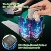 RWUTYTIUL MTG Commander Deck Box, PU Leather Card Storage for 100+ Sleeved Cards, Strong Magnets, Moon Pink Tree view 3