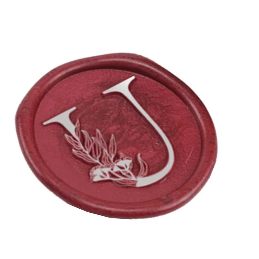 Vintage Brass Wax Seal Stamp Head, European Retro Alphabet Letter U
