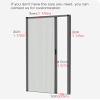 Folding Interior Door with Lock, 24/26/30/32/36 in., Blackout and Thermal Insulation, Blue, W × H 35 view 3