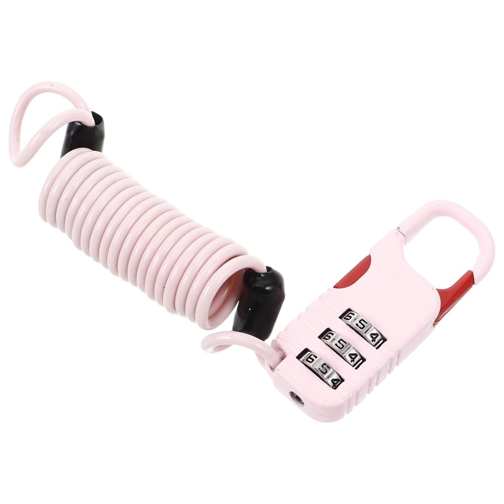 Retractable Bicycle Lock with Combination Lock for Bicycles and E-Bikes