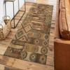 Siunwdiy Extra-Long Brown Moroccan Runner Rug, 50 x 320 cm view 3