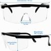 BFhongly 1-Pack Safety Glasses, Clear Anti-Fog Over-Glasses, Industrial-Approved, Wide-View view 2