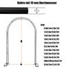 Black Metal Garden Arbor, 260 x 230 cm, Sturdy Wedding Arch for Terrace, Climbing Plants and Party Decor view 2