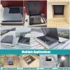 LXLZYXSF Galvanized Steel Roof Hatch Cover, Attic Access Hatch with Gas Struts & Bolt Lock (22 x 36 in / 56 x 91.5 cm) view 2