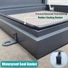 LXLZYXSF Galvanized Steel Roof Hatch Cover, Attic Access Hatch with Gas Struts & Bolt Lock (22 x 36 in / 56 x 91.5 cm) view 3
