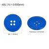QUARKZMAN 20-Piece 25 mm Deep Blue 4-Hole Resin Sewing Buttons view 2