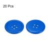 QUARKZMAN 20-Piece 25 mm Deep Blue 4-Hole Resin Sewing Buttons view 3