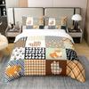 100% Cotton Cartoon Dog Duvet Cover Set 155 x 220 cm, Shiba Inu, Reversible view 1