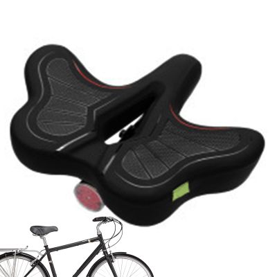Wide Comfort Bicycle Saddle with Shock Absorption