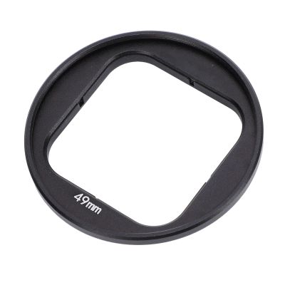 Aluminum Lens Filter Adapter Ring with Protective Frame, 49 mm, for Ace Pro Action Camera