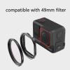 Aluminum Lens Filter Adapter Ring with Protective Frame, 49 mm, for Ace Pro Action Camera view 2