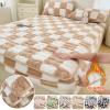 KIZAMI Queen/King Size Warm Velvet Fitted Sheet Set, 1 Fitted Sheet and 2 Pillowcases view 2