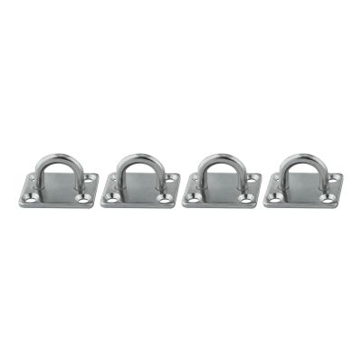 Ayztantine Stainless Steel 316 Square Pad Eye Plate, 5 mm, 4 Pcs