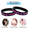 Fangxuee 36-Piece Breast Cancer Awareness Wristbands, Bulk Pack, Simple Silicone Wristbands view 2
