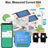 Fangxuee Tuya WiFi Bidirectional Energy Meter with CT Clamp, App Monitoring, 80A, Alarm, 2 Channels - 2 CTs view 4