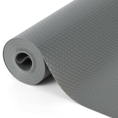 HAUSPROFI Drawer Liner for Shelves, Cabinets, Drawers & Refrigerators, 44 x 600 cm, Cut-to-Size, Transparent Gray