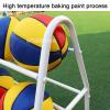 Generic 4-Tier Ball Storage Cart with Wheels, Black and White view 4