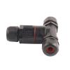 IP68 Waterproof T-Shaped 3-Pin Cable Connector view 3