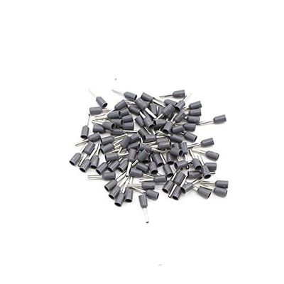 QMKADFQXF 1,000-Pack Insulated Cord-End Terminal Ferrules, E0508/1008/1508/7508/2508, Gray, 10-12