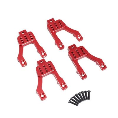 GHJtRs Metal Front and Rear Suspension Mounts for MN 1/12 MN128 MN86 G500 RC Cars, Red