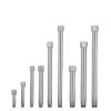 RVBLRDSE 1-Piece BSP Female-to-Male 304 Stainless Steel High-Pressure Pipe Coupler, 1/8", 1/4", 3/8", 35/50/75/100–300 mm, for Mold, Water, and Gas (16) view 1