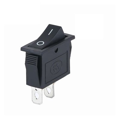 MCQWOMFQAK 1-Piece KCD3 Rocker Switch, ON-Off / ON-Off-ON, 2 Positions, 3 Pins, Illuminated, 16A 250V / 20A 125V AC, xiaguolingsm (2-Pin, Black)