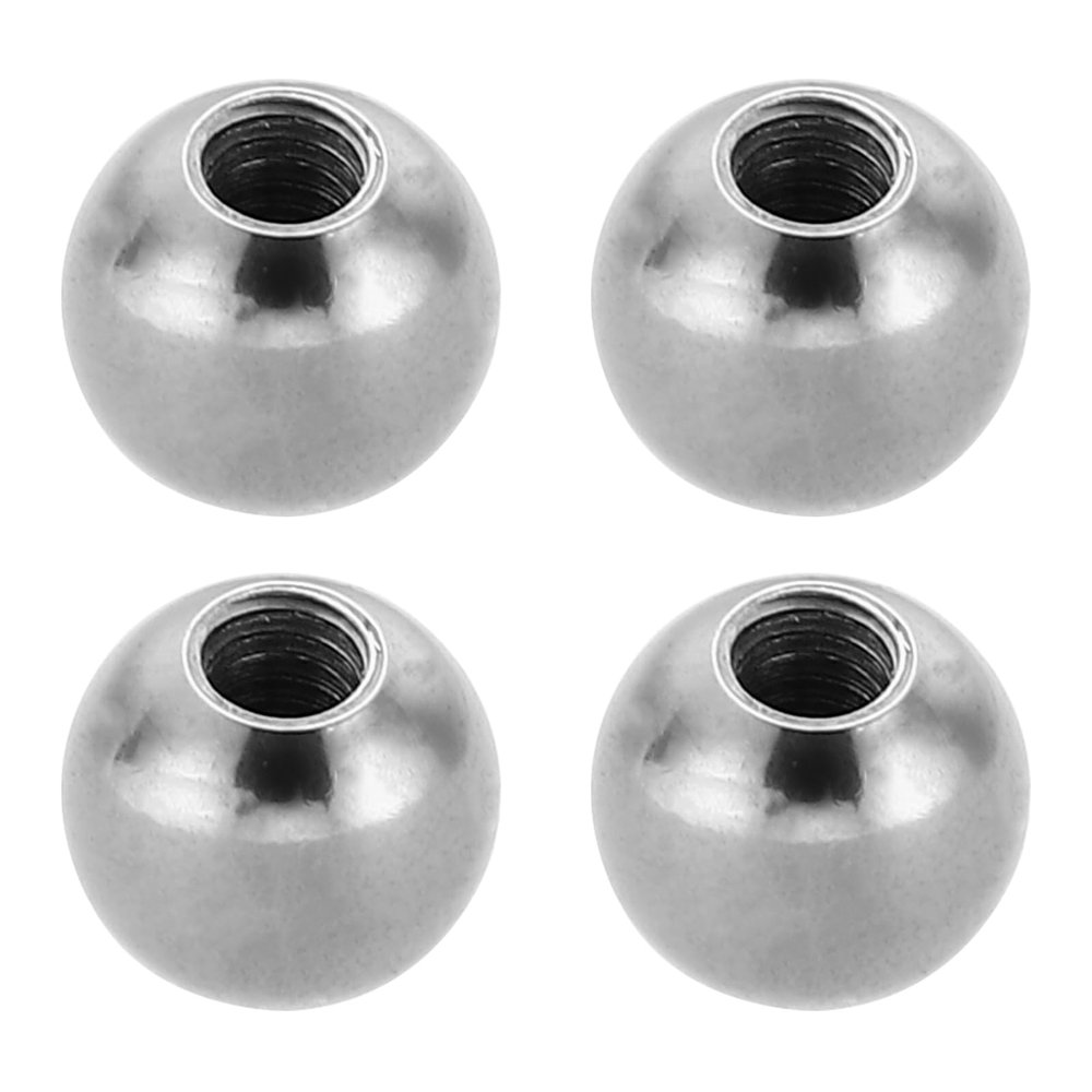 Round Blind-Hole Screw Caps, M5 x 14 mm Ball Nut Knobs, 4-Pack, M4 x 10 mm Internal Thread