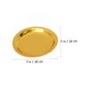 MOLUCKFU 25 Gold Disposable Paper Plates, Round view 2