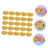 MOLUCKFU 25 Gold Disposable Paper Plates, Round view 3