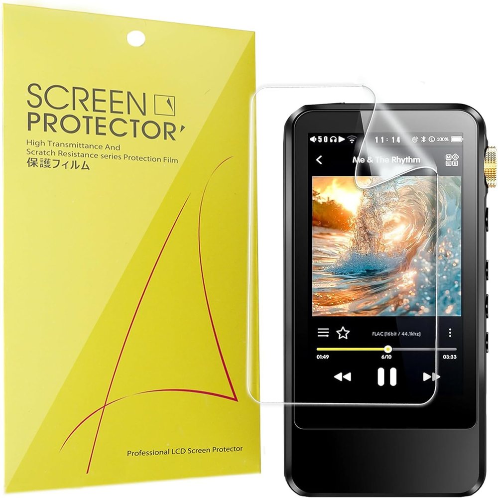 Blueshaweu Screen Protector for HIFI WALKER H20 Pro, Full Coverage, TPU, HD, Clear, Soft Film, 6-Pack