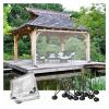 VagxTbs Transparent Outdoor Tarp, 0.35 mm Thick PVC Protective Cover, Tear-Resistant Weatherproof Tarp for Cars and Camping, 2 x 2 m (6.56 x 6.56 ft) view 2