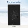 ESNAIUVCD Microfiber Beach Towel with Pizza Constellation Print, Quick-Drying Large Bath, Travel and Camping Towel, 130 x 80 cm view 2