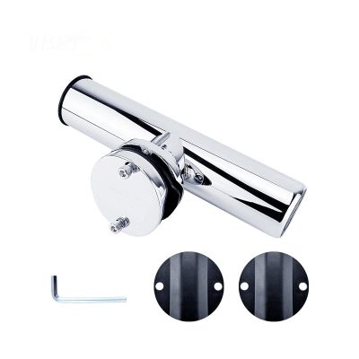 316 Stainless Steel Rail-Mount Fishing Rod Holder for 1–2 in. Rails