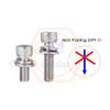 100 Sets M3 × 8 mm 304 Stainless Steel Socket Head Cap Screws with Captive Flat and Spring Washers view 3