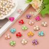 PATIKIL 40 Pcs Blue Pearl Flower Rhinestone Buttons view 4