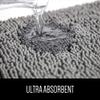 Extra-Plush Chenille Bathroom Runner Rug, Non-Slip, Highly Absorbent, Rose (60 x 160 cm) view 3