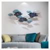 WJFTODAY 3D Fish Metal Wall Sculpture, Water-Themed Decor view 1