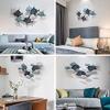 WJFTODAY 3D Fish Metal Wall Sculpture, Water-Themed Decor view 4