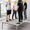 Portable Folding Bed Frame with Under-Bed Storage view 2